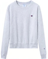 Champion Premium Crewneck Pullover Sweatshirt Unisex Silver GF70-Y06145-2UC Champion Premium Crewneck Pullover Sweatshirt Unisex Silver GF70-Y06145-2UC