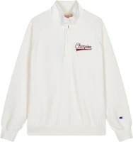 Champion Premium Fleece 1/4 Zip Embroidered Logo Sweatshirt Unisex European Fit EM-YSW23 Champion Premium Fleece 1/4 Zip Embroidered Logo Sweatshirt Unisex European Fit EM-YSW23