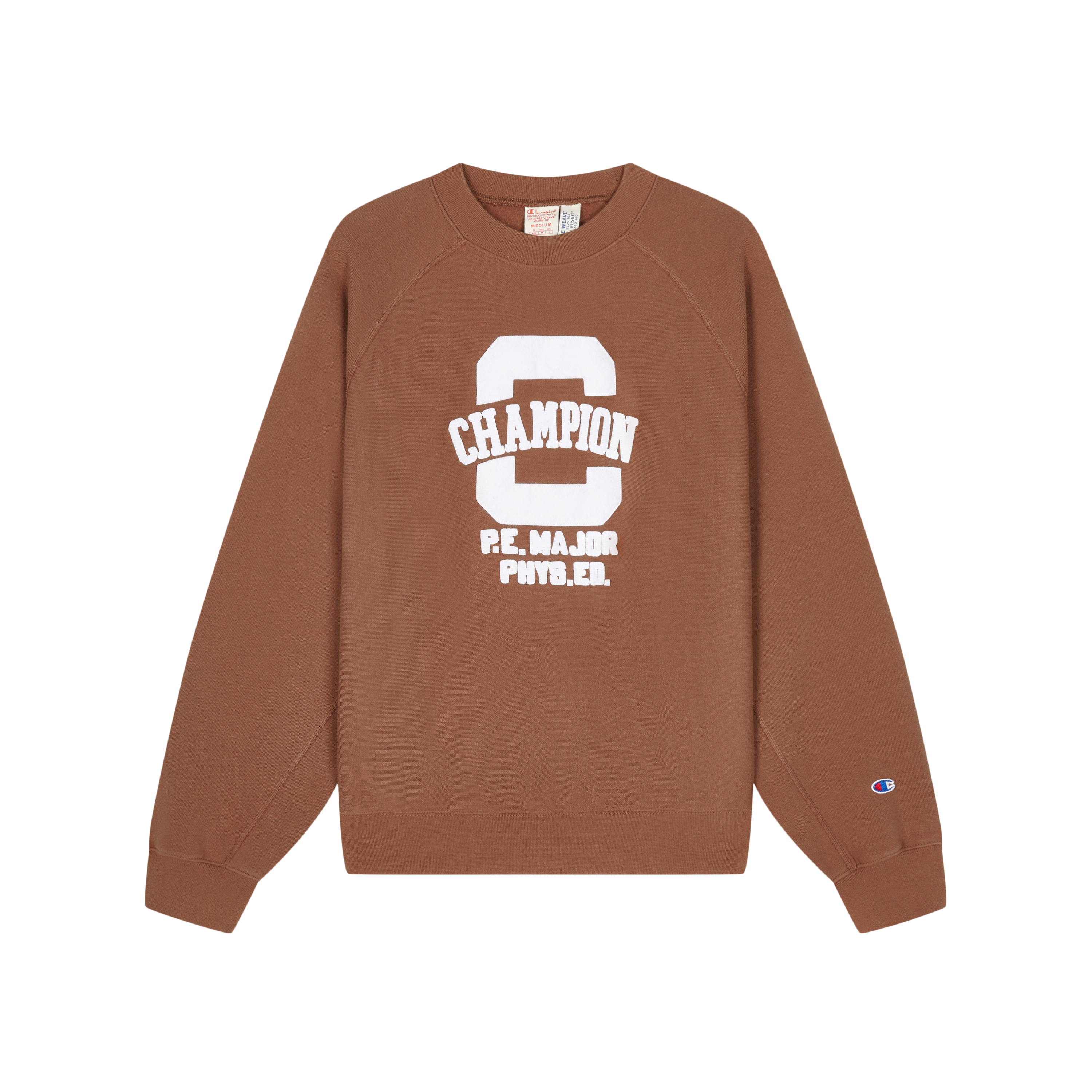 Champion Premium Fleece Letter Print Unisex Crewneck Sweatshirt - European Fit EM-YSW21