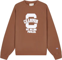 Champion Premium Fleece Letter Print Unisex Crewneck Sweatshirt - European Fit EM-YSW21 Champion Premium Fleece Letter Print Unisex Crewneck Sweatshirt - European Fit EM-YSW21