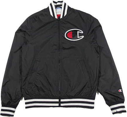 Champion Premium Large C Embroidered Baseball Jacket Unisex Black Edition V1941-549334-003 Buy Champion Premium Large C Embroidered Baseball Jacket Unisex Black Edition V1941-549334-003