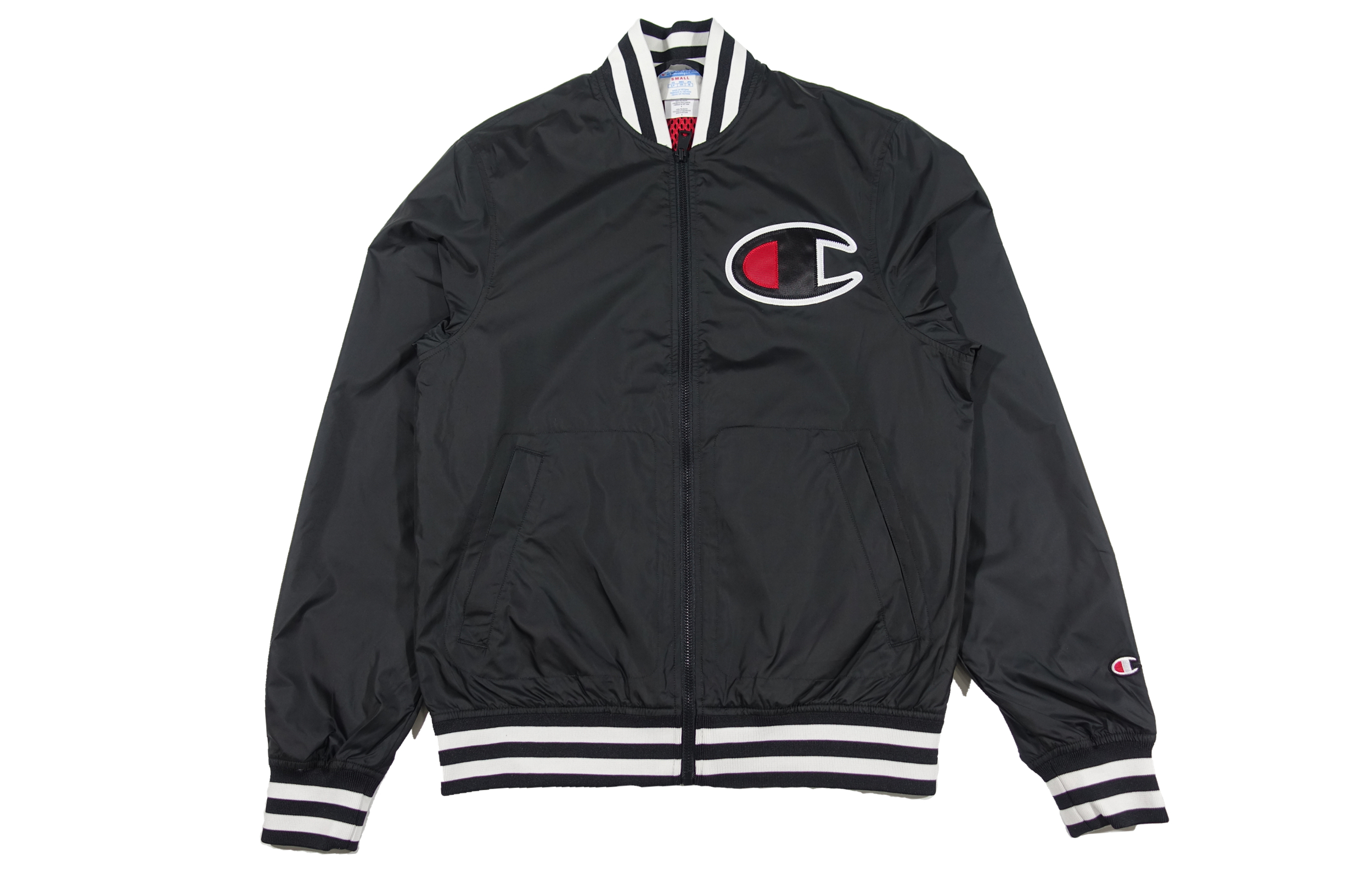 Order Champion Premium Large C Embroidered Baseball Jacket Unisex Black Edition V1941-549334-003