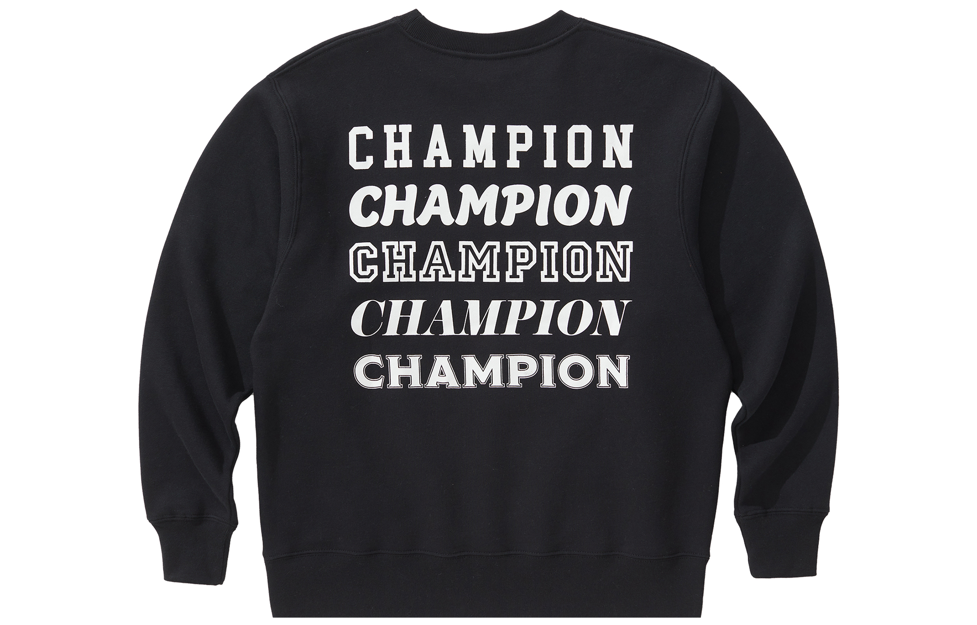 Champion Printed Logo Fleece Sweatshirt Japan Version Unisex Couple Style C3-U005