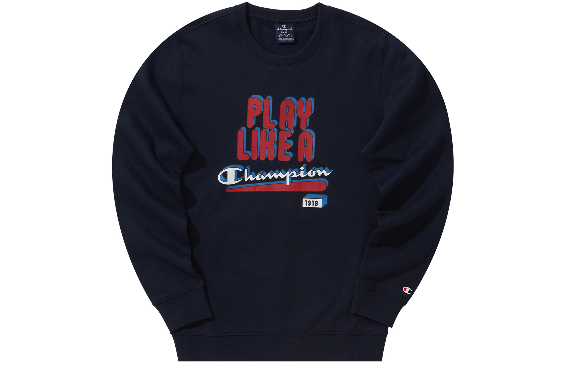 Champion Printed Logo Fleece Sweatshirt Unisex Couple Style Casual Wear EM-USW26
