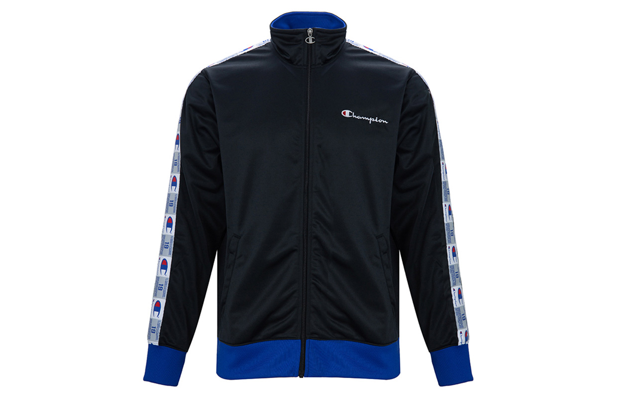 Champion Printed Pattern Stand Collar Jacket Navy Blue (US Version, ) V3377-550916-002