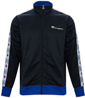 Champion Printed Pattern Stand Collar Jacket Navy Blue (US Version, ) V3377-550916-002 Champion Printed Pattern Stand Collar Jacket Navy Blue (US Version, ) V3377-550916-002