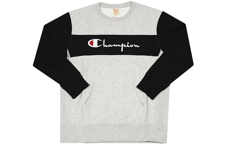 Champion Pullover Crewneck Sweatshirt Grey Unisex US Edition CEM049-023