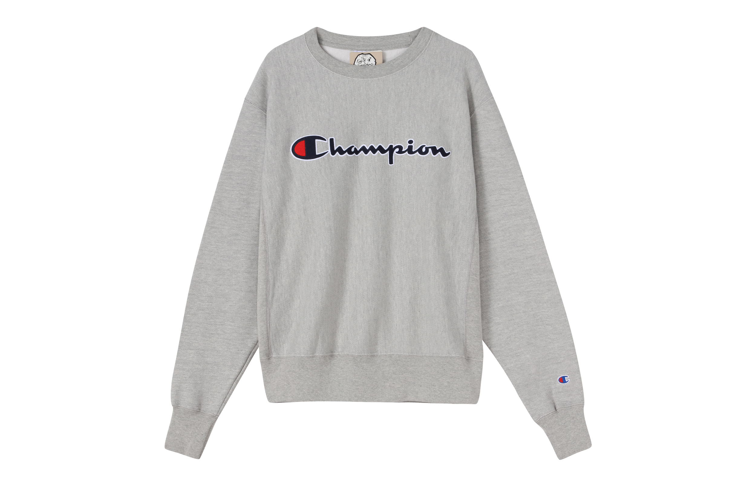 Champion Pullover Crewneck Sweatshirt Light Grey Unisex (US Version) GF70-Y06150-1IC