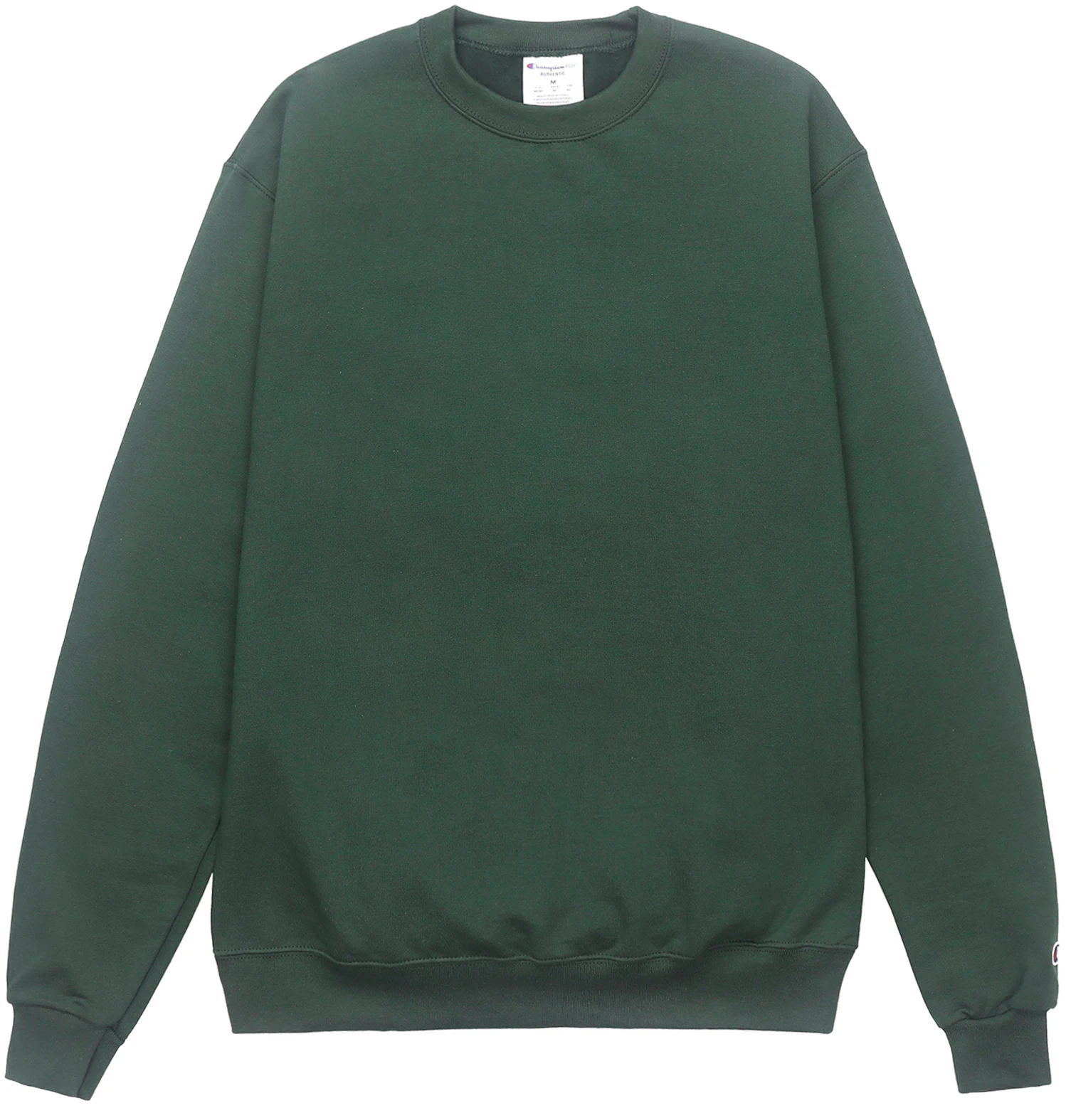 champion-pullover-cuffed-logo-fleece-crewneck-sweater-green-unisex-us-edition-s600-14