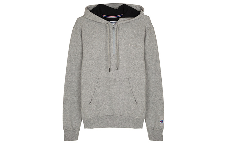 Champion Pullover Hoodie with Small Grass Script Logo and Fleece Lining S0892-Y08009-806