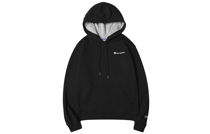 Champion Pullover Sweatshirt with Small Script Logo - Unisex GF89H-Y08160-BKC