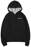 Champion Pullover Sweatshirt with Small Script Logo - Unisex GF89H-Y08160-BKC Champion Pullover Sweatshirt with Small Script Logo - Unisex GF89H-Y08160-BKC