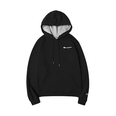 Champion Pullover Sweatshirt with Small Script Logo - Unisex GF89H-Y08160-BKC