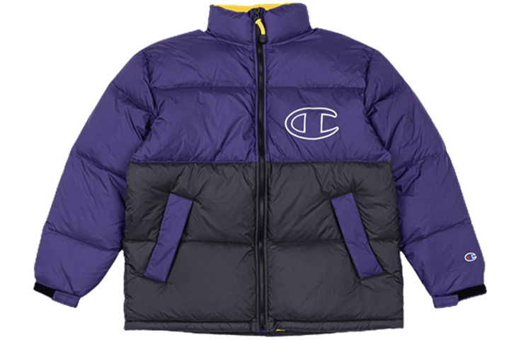 Champion Purple Color Block Puffer Jacket C3-S607-M950