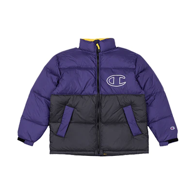 Champion Purple Color Block Puffer Jacket C3-S607-M950