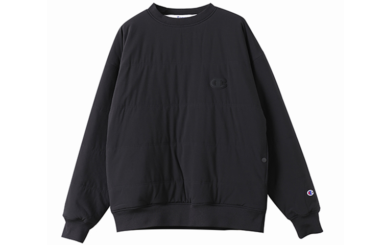 Champion Quilted Waterproof Pocket Sweatshirt Japan Edition Unisex Black C3-Q609