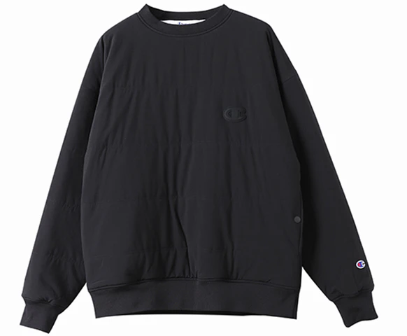 champion-quilted-waterproof-pocket-sweatshirt-japan-edition-unisex-black-c3-q609