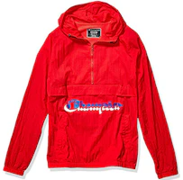 Champion Red Script Logo Lightweight Packable Jacket Unisex US Edition V0180-549964-040 Champion Red Script Logo Lightweight Packable Jacket Unisex US Edition V0180-549964-040
