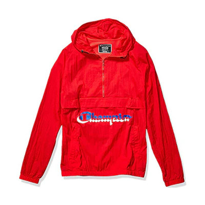 Champion Red Script Logo Lightweight Packable Jacket Unisex US Edition V0180-549964-040