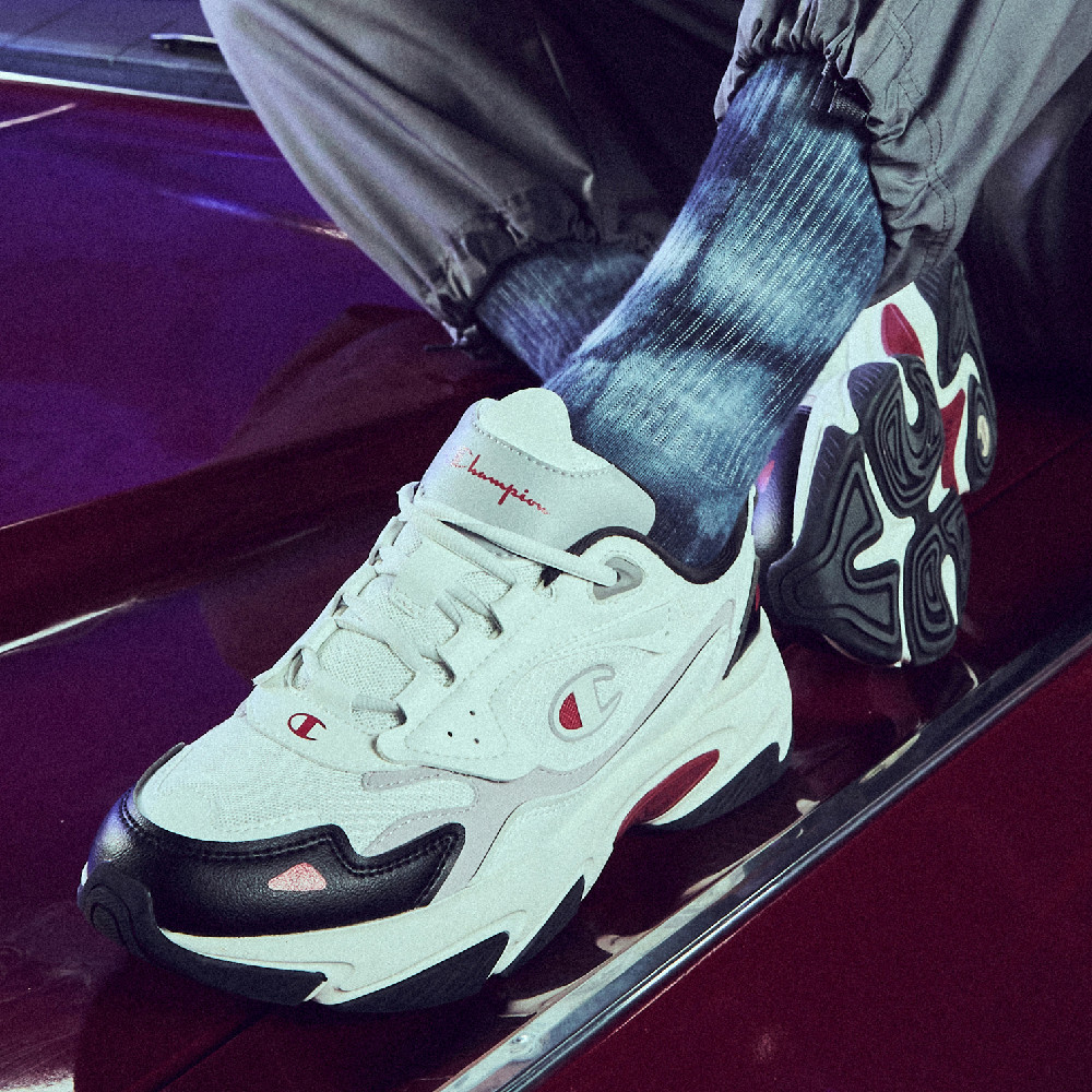 Sizing Champion Retro Sports ''Champ Ferry Noir Rouge'' U2CFCCM02L1