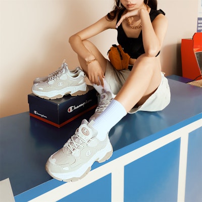 Champion Retro Sports Champ 19 Low 'Logo Klasik Khaki' U3AFCCU04F1 Sizing Champion Retro Sports Champ 19 Low 'Logo Klasik Khaki' U3AFCCU04F1