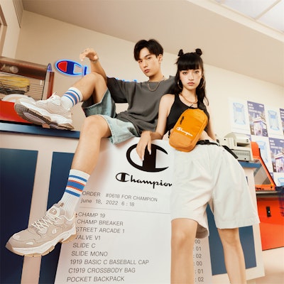 Champion Retro Sports Champ 19 Low 'Logo Klasik Khaki' U3AFCCU04F1 1