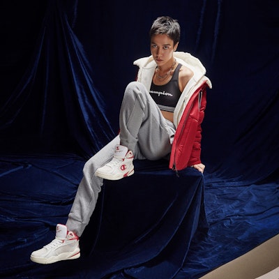Champion Retro Sports Champ ‘95 'Rice High Flame Red' U2AFCBM01L1 Sizing Champion Retro Sports Champ ‘95 'Rice High Flame Red' U2AFCBM01L1