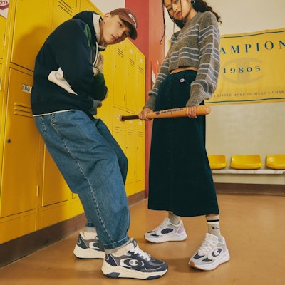 Champion Retro Sports Champ Breaker 2.0 'Midnight Blue Smoke' U3AFCCM07M8 Details for Champion Retro Sports Champ Breaker 2.0 'Midnight Blue Smoke' U3AFCCM07M8
