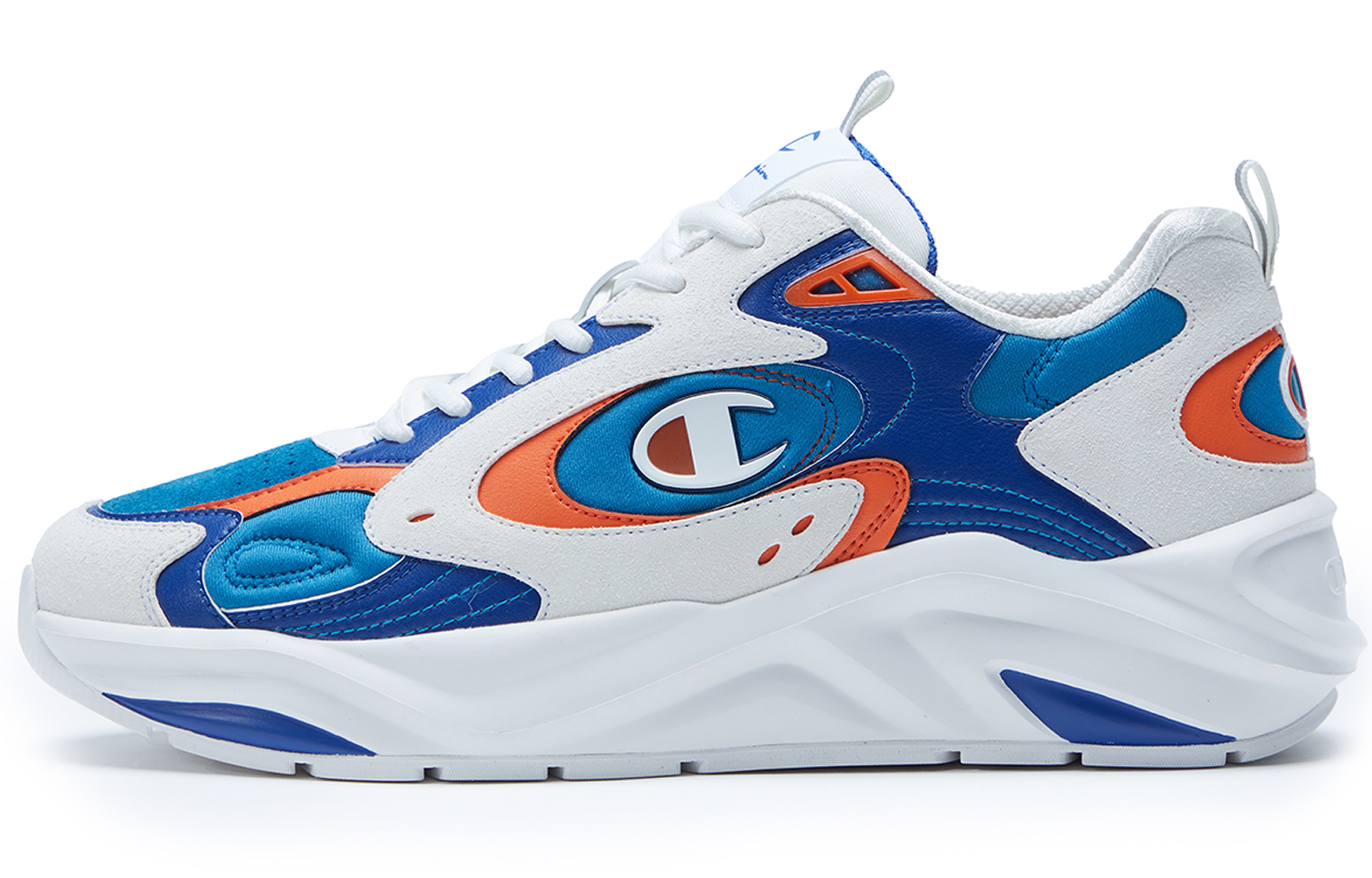 Champion Retro Sports Champ Breaker 'Blue White Colorblock' U1DFCCM02M2