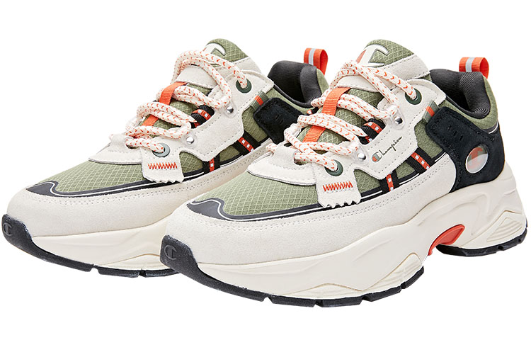 Lookbook Champion 復古運動系列 Champ Tracklite 休閒運動增高老爹鞋 綠色
