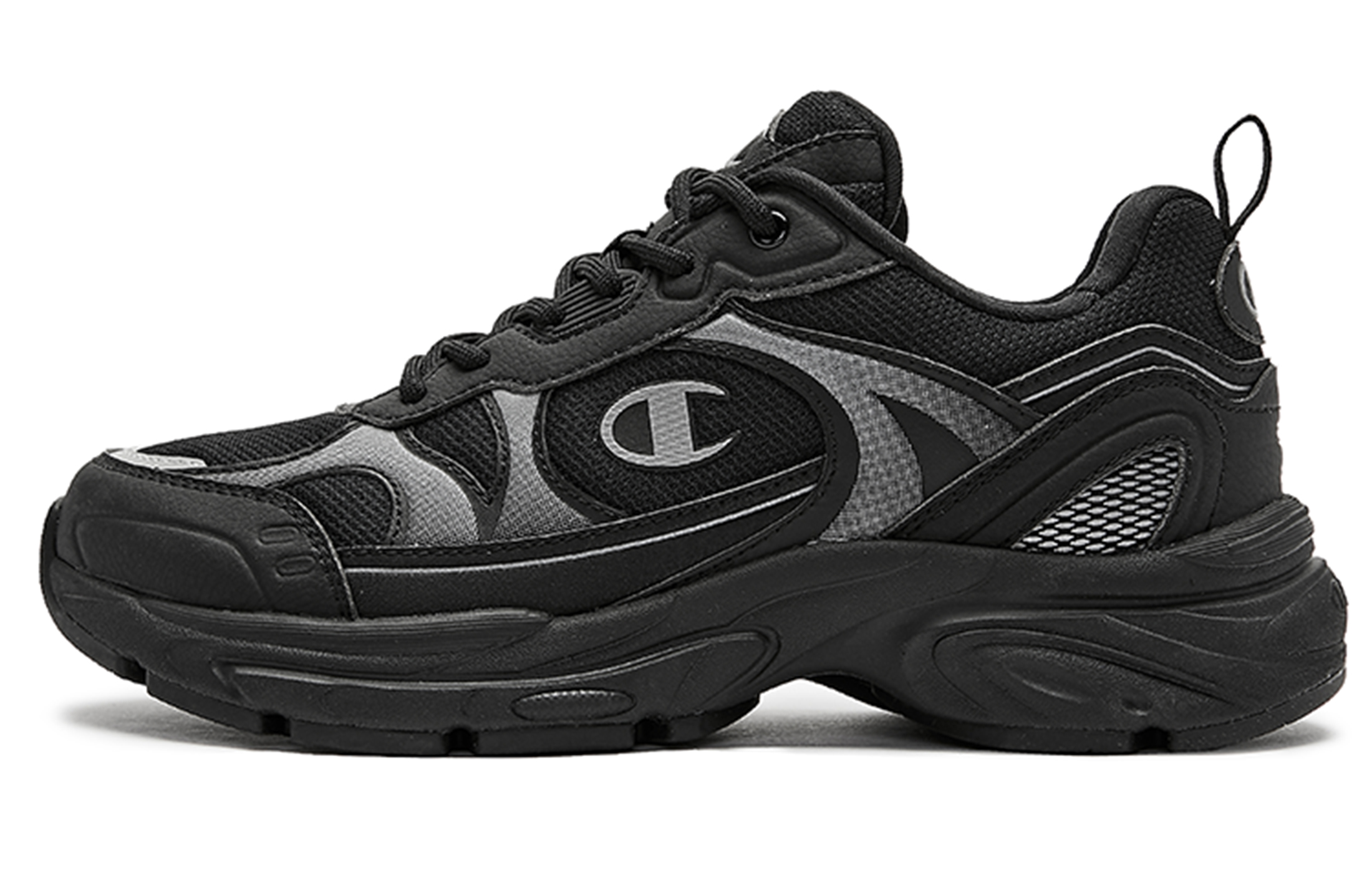 Champion Retro Sports Low 'Black Silver' U3CFCRM04U1