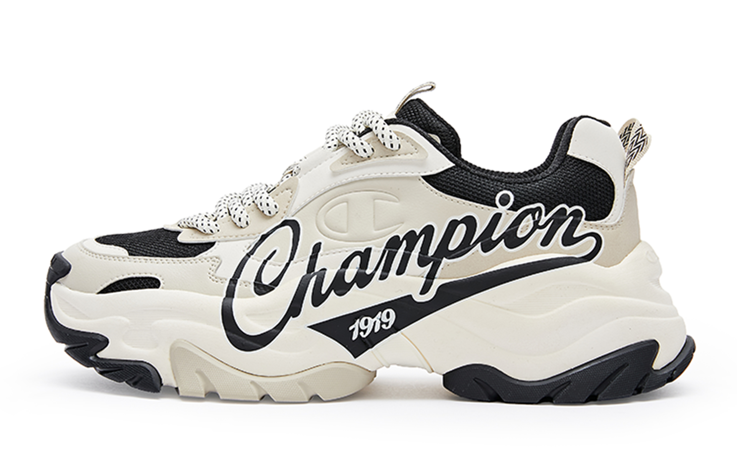 Champion Retro Sports Low 'Black Vintage Color-Block' U4AFCCM11U1