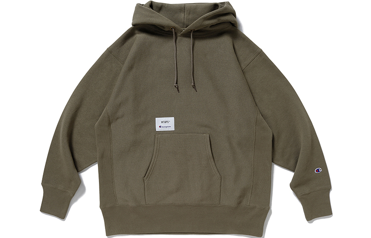 Champion Reverse Weave Hoodie Unisex Olive Green C8-T109-672
