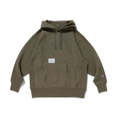 Champion Reverse Weave Hoodie Unisex Olive Green C8-T109-672