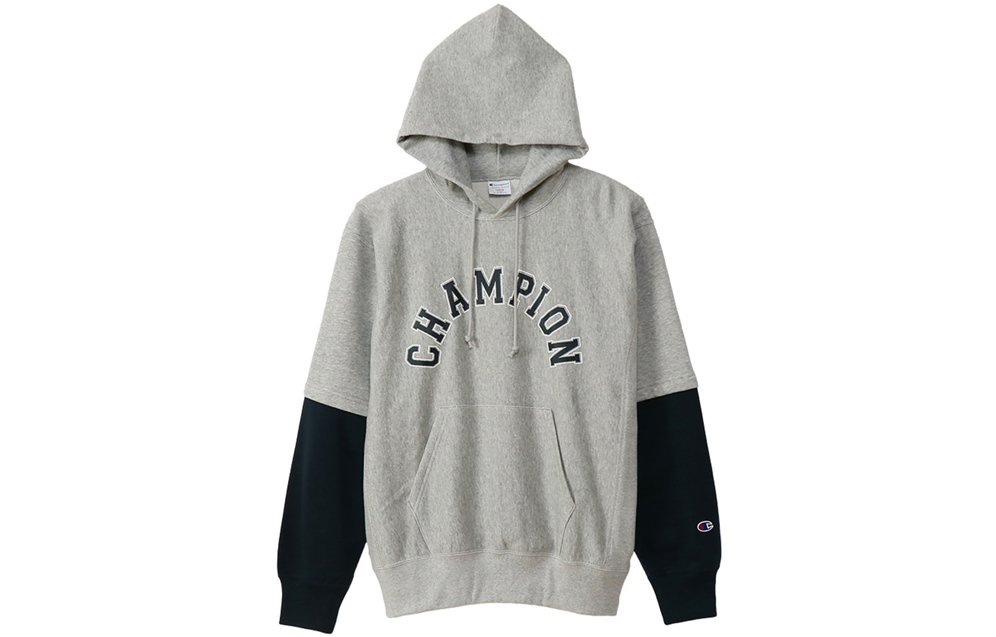 Champion Reverse Weave Patchwork Hoodie - Unisex Casual Japanese Style Gift Idea C3-U114