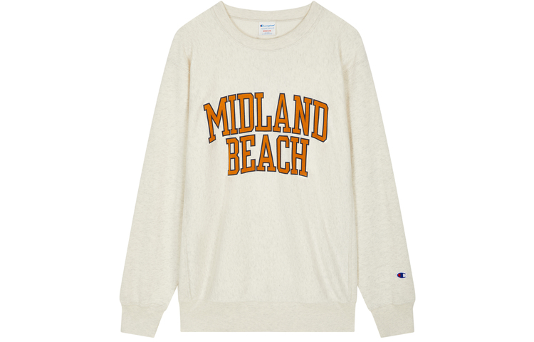 Champion Reverse Weave Retro Print Crewneck Sweatshirt Unisex US Version U4ASWJM39