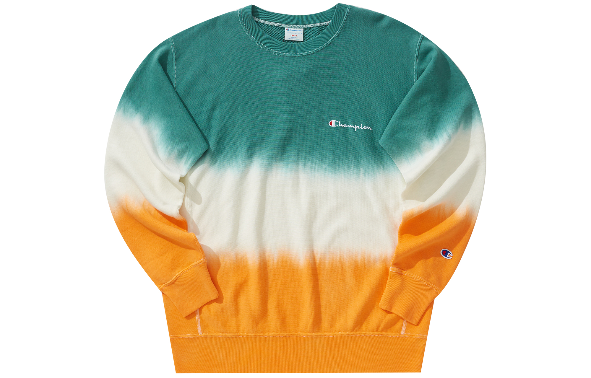 Champion Reverse Weave Tie-Dye Embroidered Logo Crewneck Sweatshirt Unisex Japan C3-U025