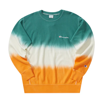 Champion Reverse Weave Tie-Dye Embroidered Logo Crewneck Sweatshirt Unisex Japan C3-U025