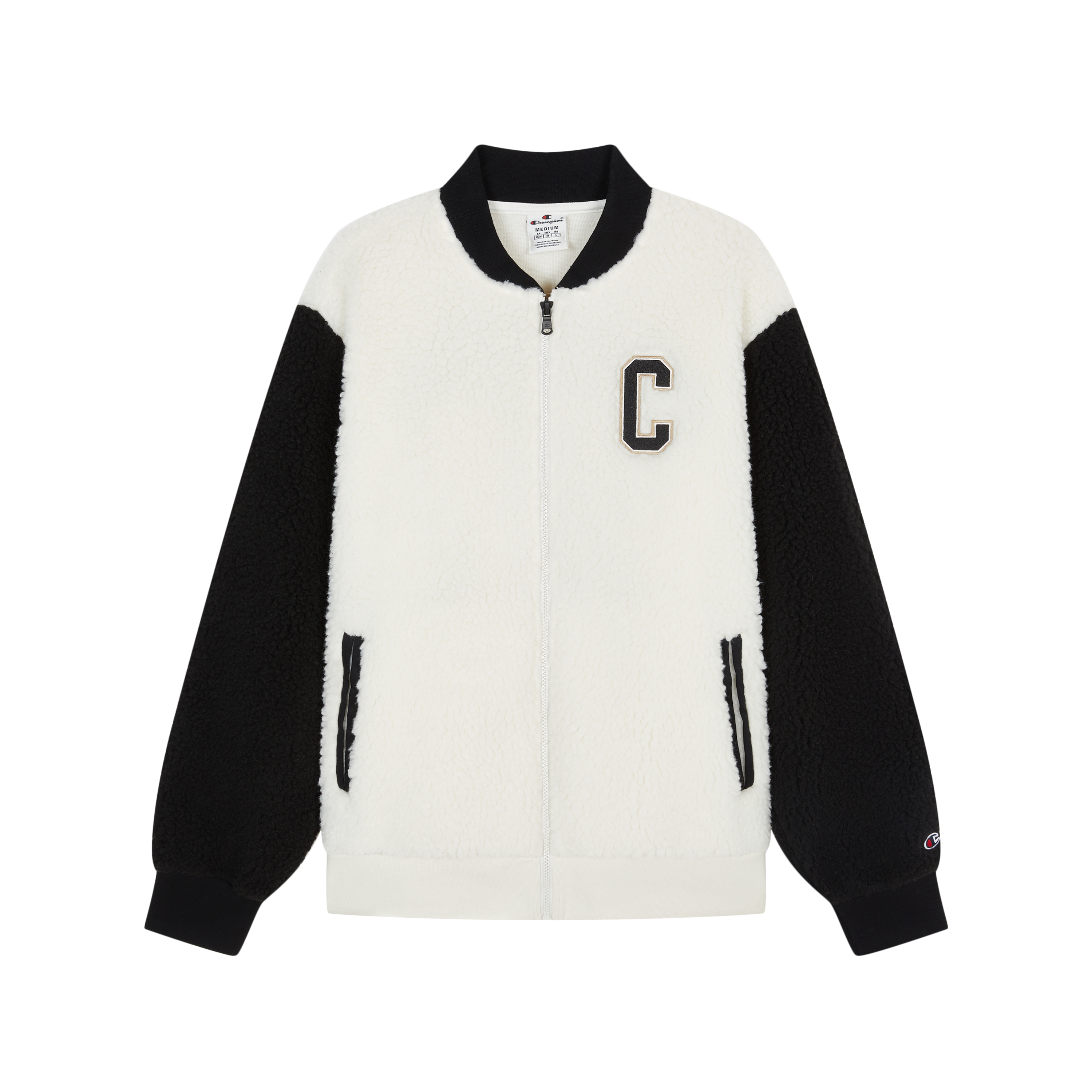 Champion Rochester Colorblock Shearling Fleece Baseball Jacket Unisex EM-YOT06
