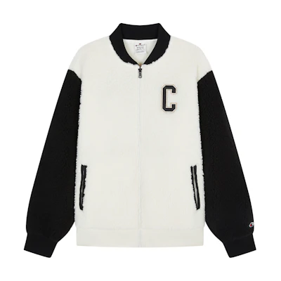 Champion Rochester Colorblock Shearling Fleece Baseball Jacket Unisex EM-YOT06