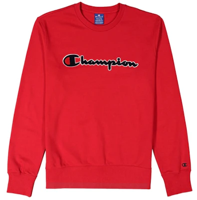 Champion Rochester Crewneck Sweatshirt European Fit Red 212942-RS010 Buy Champion Rochester Crewneck Sweatshirt European Fit Red 212942-RS010