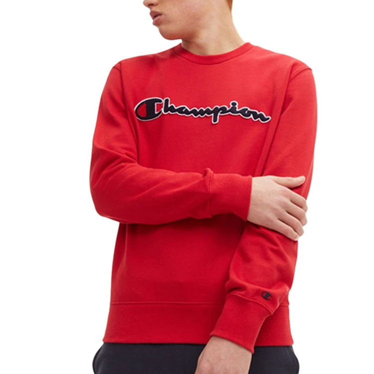 Lookbook Champion Rochester Crewneck Sweatshirt European Fit Red 212942-RS010