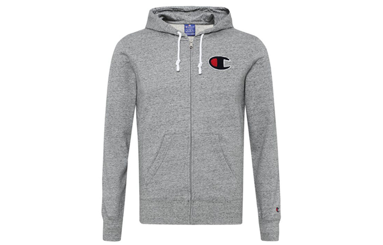 Champion Rochester Full-Zip Hoodie Jacket European Fit Gray 212941-EM017