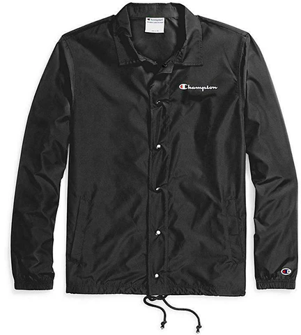 champion-script-coach-jacket-unisex-black-us-version-v4504-549369-003
