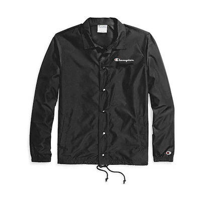 Champion Script Coach Jacket Unisex Black (US Version) V4504-549369-003