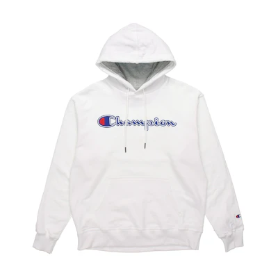 Champion Script Embroidered Hoodie White (Unisex US Version) GF89H-Y07416-WHC