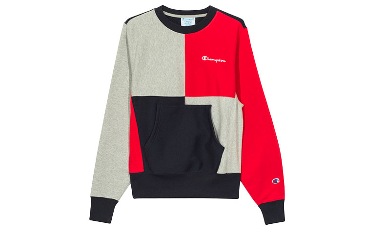Champion Script Embroidered Panel Sweatshirt Unisex Multicolor US Edition S3369-549724-U52