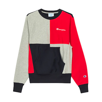 Champion Script Embroidered Panel Sweatshirt Unisex Multicolor US Edition S3369-549724-U52