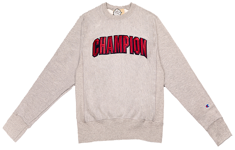 Champion Script Embroidered Pullover Hoodie Unisex Light Gray (US Edition) GF70-Y07987-1IC