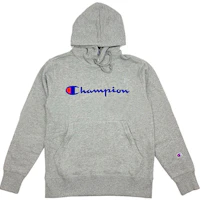 Champion Script Logo Basic Pullover Fleece Sweatshirt Unisex C3-L122-LIGHTGRAY Champion Script Logo Basic Pullover Fleece Sweatshirt Unisex C3-L122-LIGHTGRAY